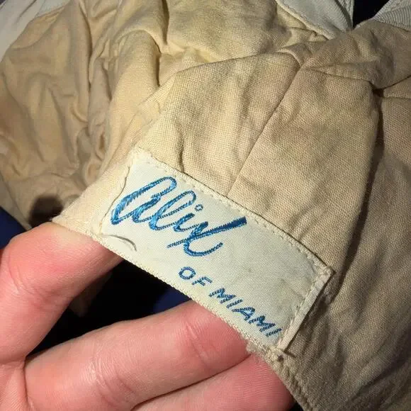 Alix Of Miami Rhinestone 1950s VTG Bathing Suit Swimsuit Hollywood Swim Wear Blu - Picture 14 of 16